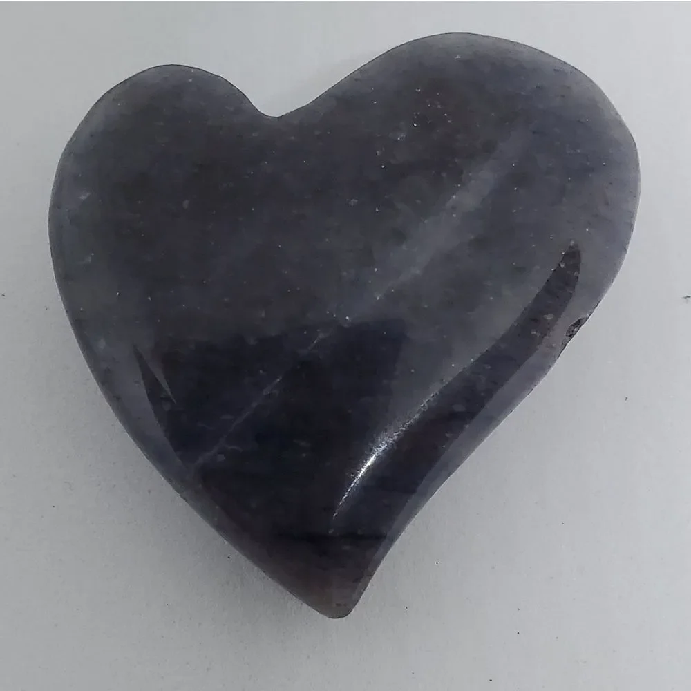 Blue Stone Heart Bead
